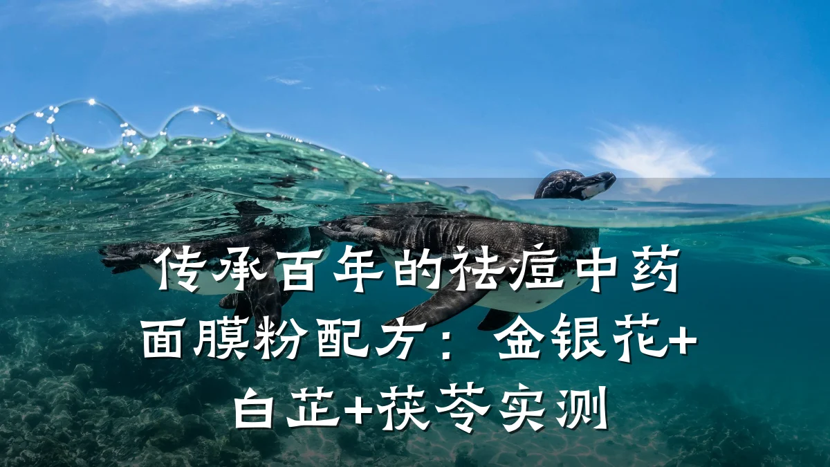 传承百年的祛痘中药面膜粉配方：金银花+白芷+茯苓实测