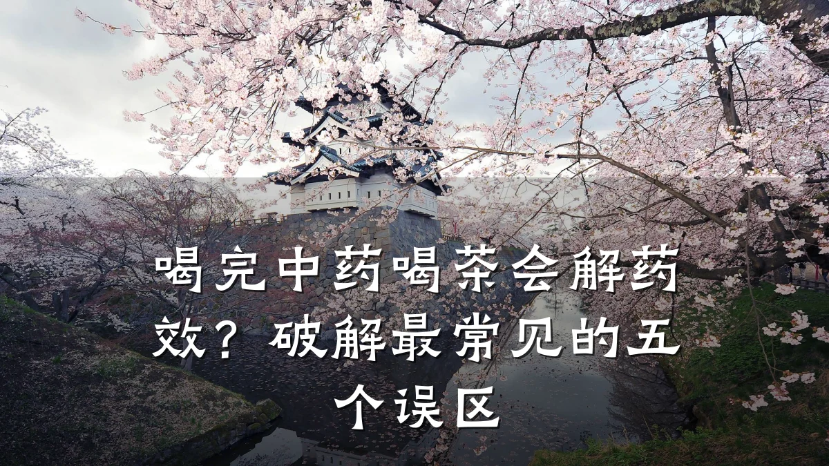喝完中药喝茶会解药效?破解最常见的五个误区