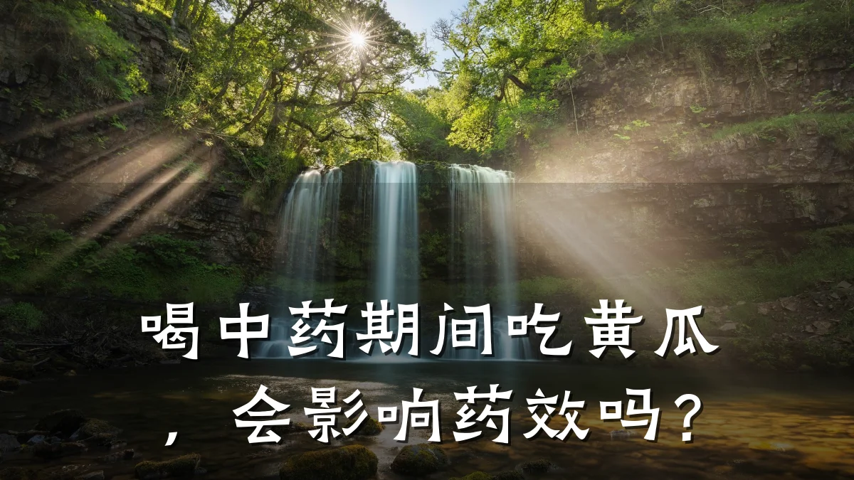 喝中药期间吃黄瓜,会影响药效吗?