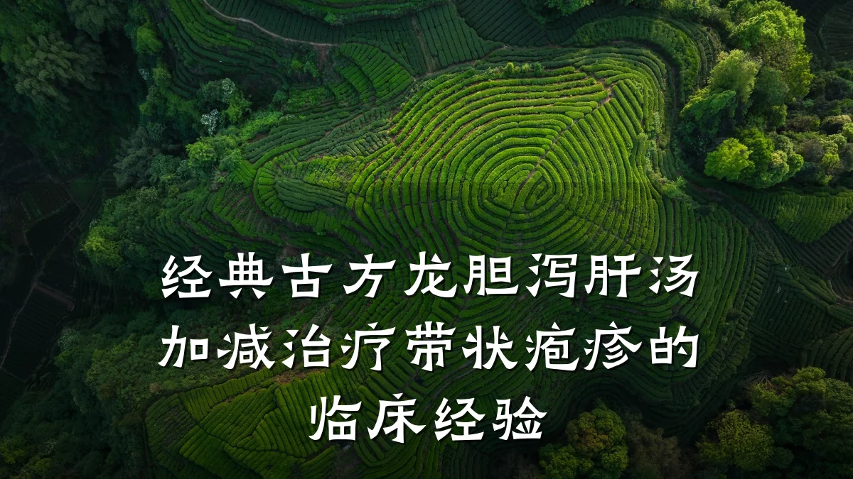 经典古方龙胆泻肝汤加减治疗带状疱疹的临床经验