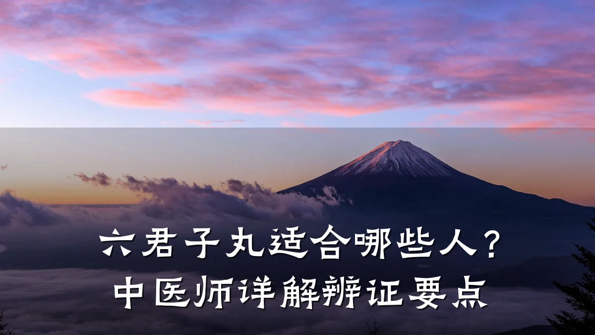 六君子丸适合哪些人?中医师详解辨证要点