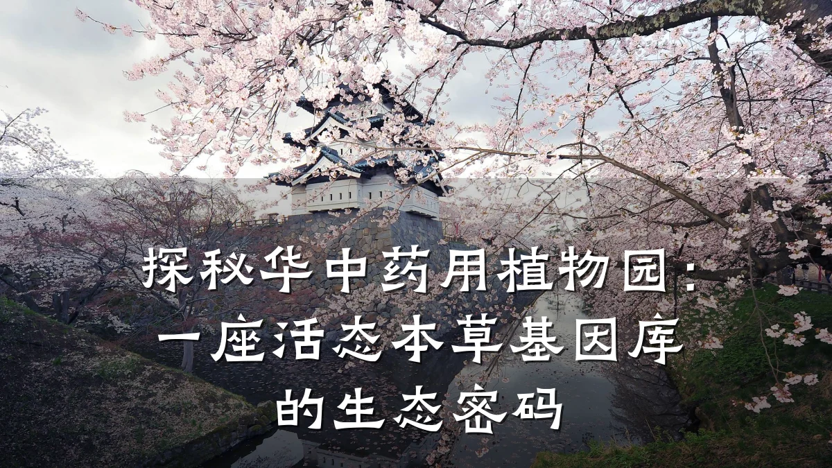 探秘华中药用植物园:一座活态本草基因库的生态密码
