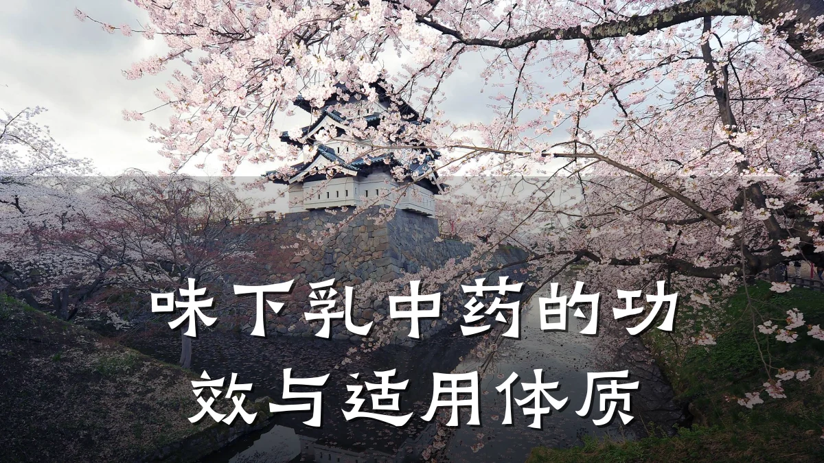 味下乳中药的功效与适用体质