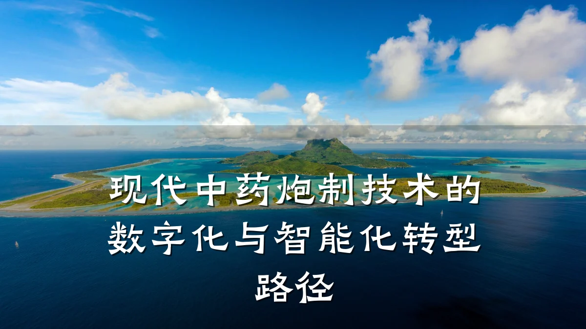 现代中药炮制技术的数字化与智能化转型路径