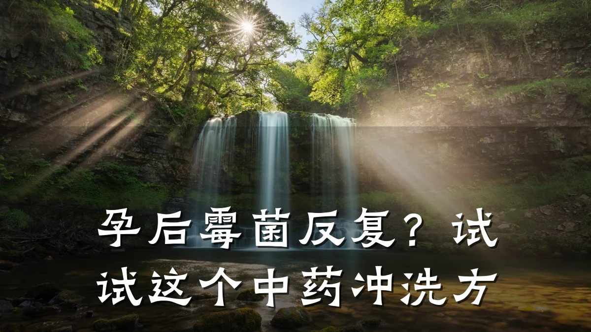 孕后霉菌反复?试试这个中药冲洗方