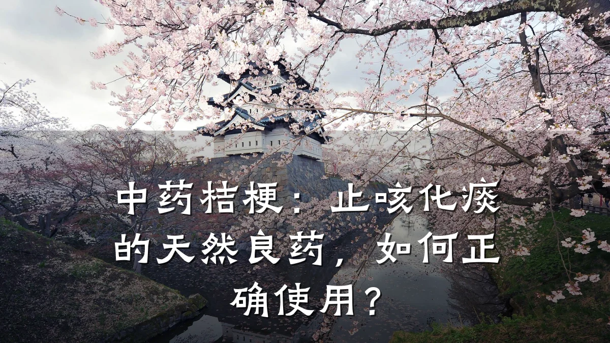 中药桔梗：止咳化痰的天然良药，如何正确使用？