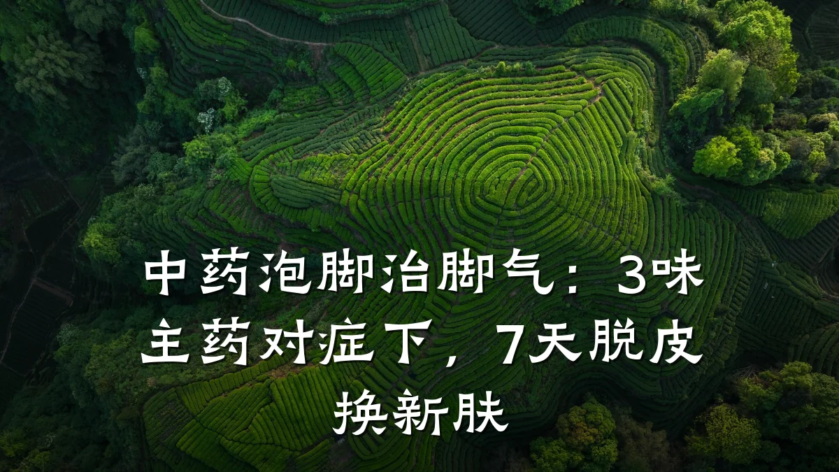 中药泡脚治脚气:3味主药对症下,7天脱皮换新肤