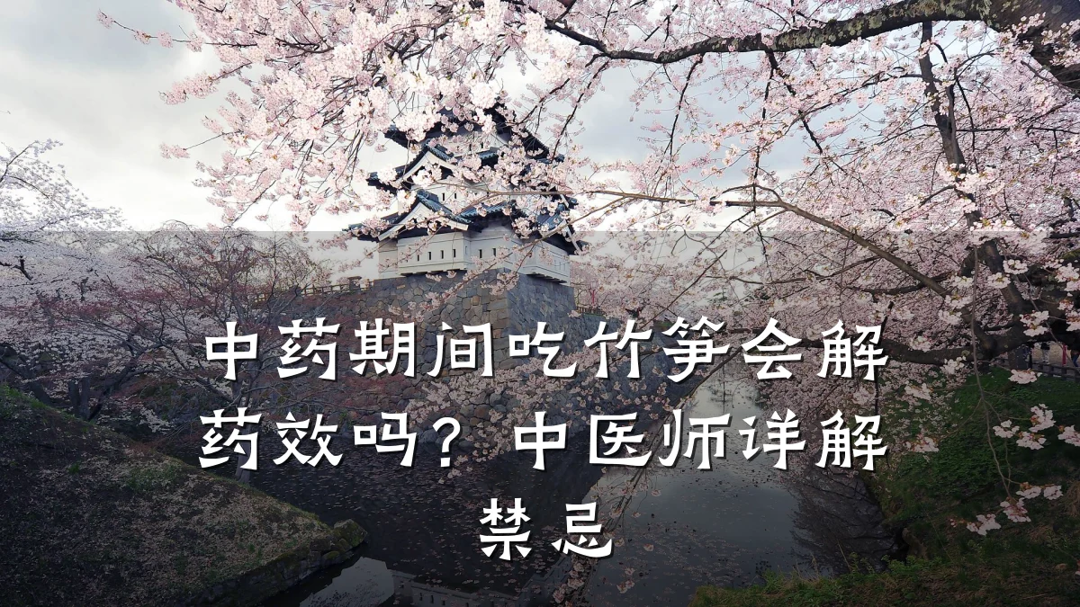 中药期间吃竹笋会解药效吗?中医师详解禁忌
