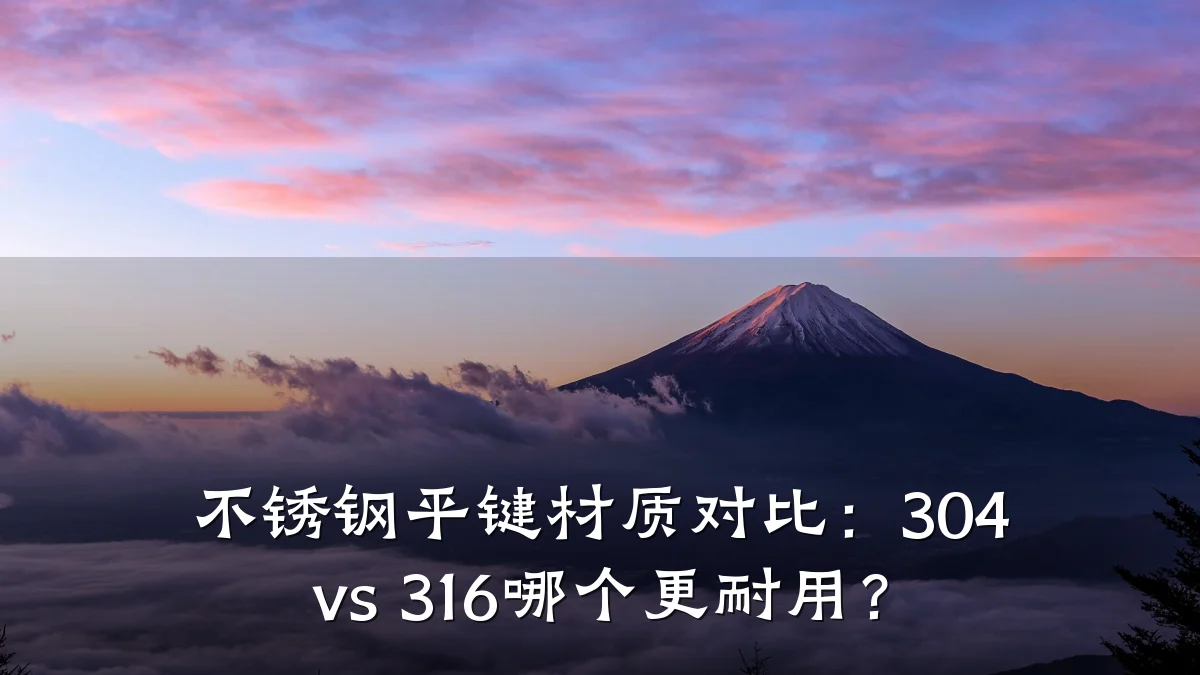 不锈钢平键材质对比:304 vs 316哪个更耐用?