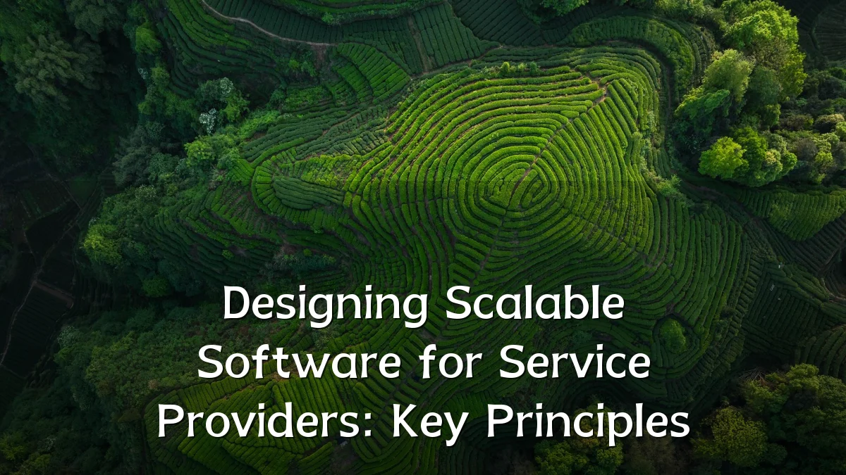 Designing Scalable Software for Service Providers: Key Principles